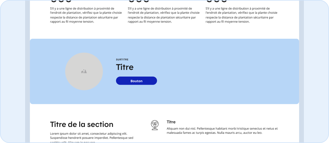 Image représentant un bandeau d'action dans une bannière d'action
