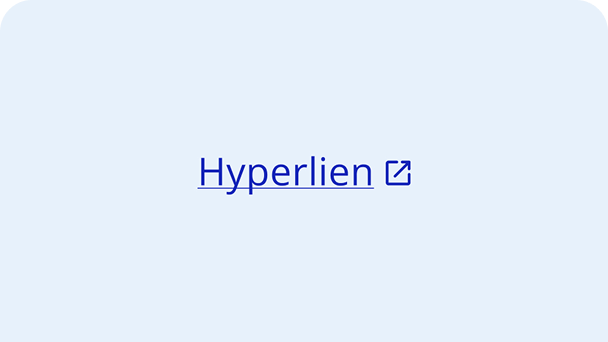 Tuile représentant un hyperlien du système de design de Hydro-Québec