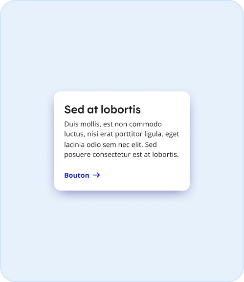 Image représentant les personnalisations des tuiles avec appel à action en bloc sans image