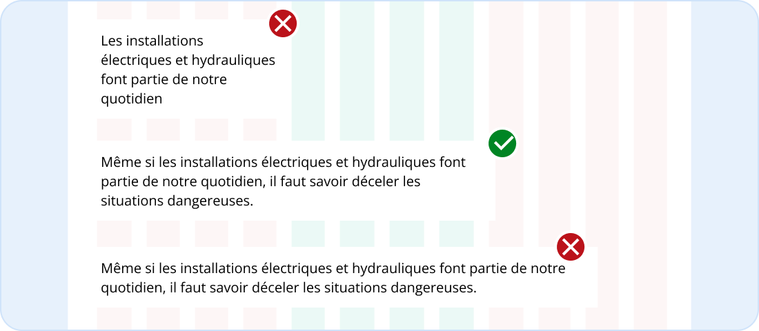 Image représentant la longueur des lignes de texte dans un contenu long