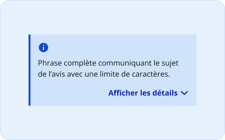 Image représentant avis avec un bouton « afficher les détails » 