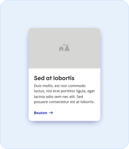 Image représentant les personnalisations des tuiles avec appel à action en bloc avec image rectangle