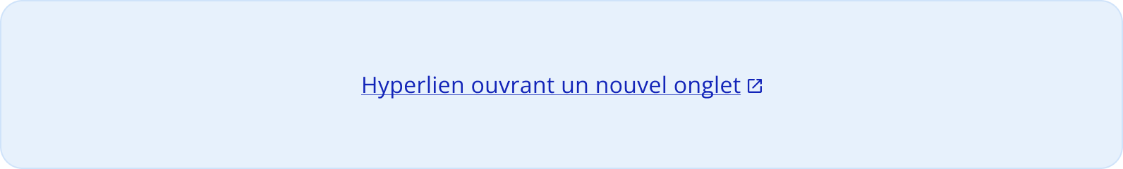 Image représentant visuellement un hyperlien ouvrant un nouvel onglet