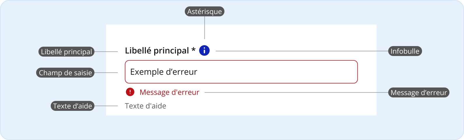 image représentant l utilisation du champ texte