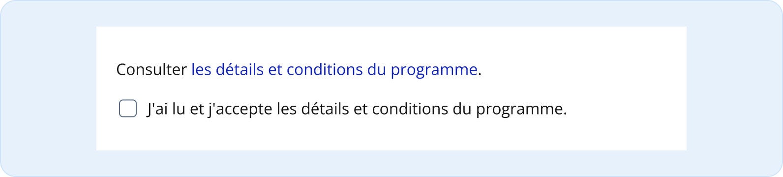 Image représentant une case à cocher seule