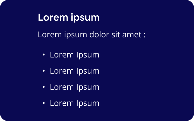 Image représentant les couleurs et styles d'une liste