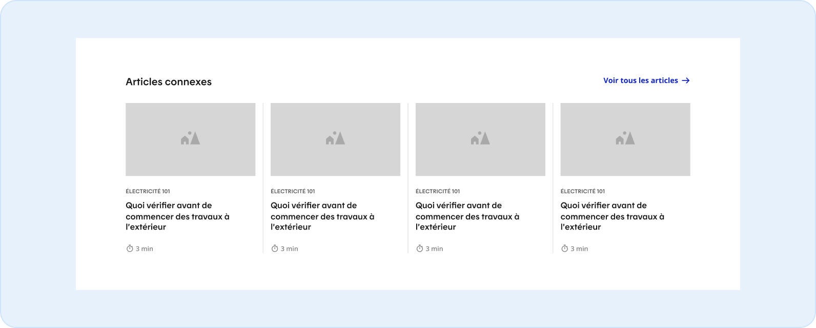 Image représentant une tuile article groupée avec visuel