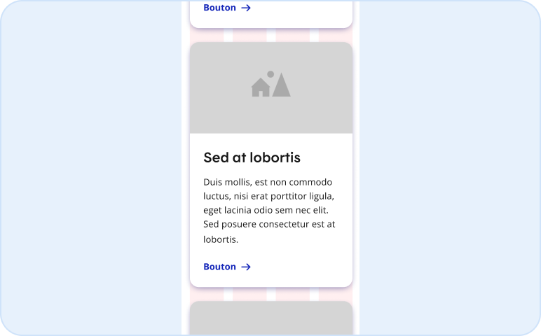 Image représentant une petite grille avec trois tuiles avec appel à action