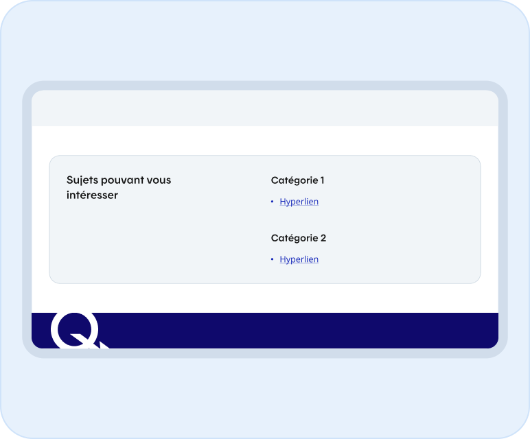 Image représentant les listes de liens dans des petites et moyennes grilles