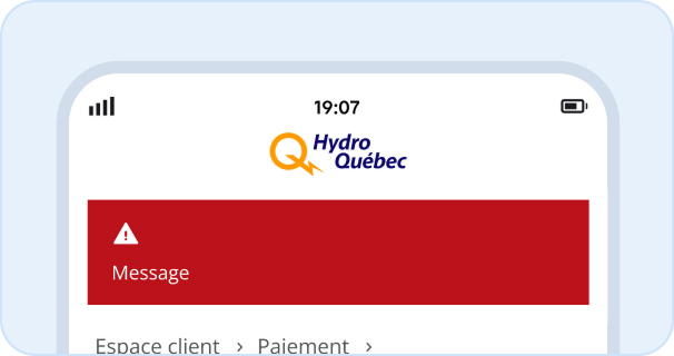 Image représentant un avis d'alerte critique