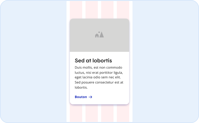 Image représentant une petite grille avec une tuile avec appel à action