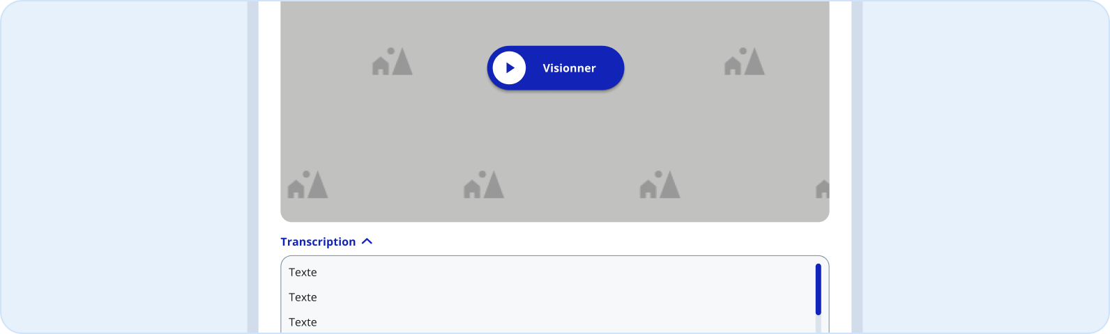 Image représentant les notes sur la transcription d'un module vidéo