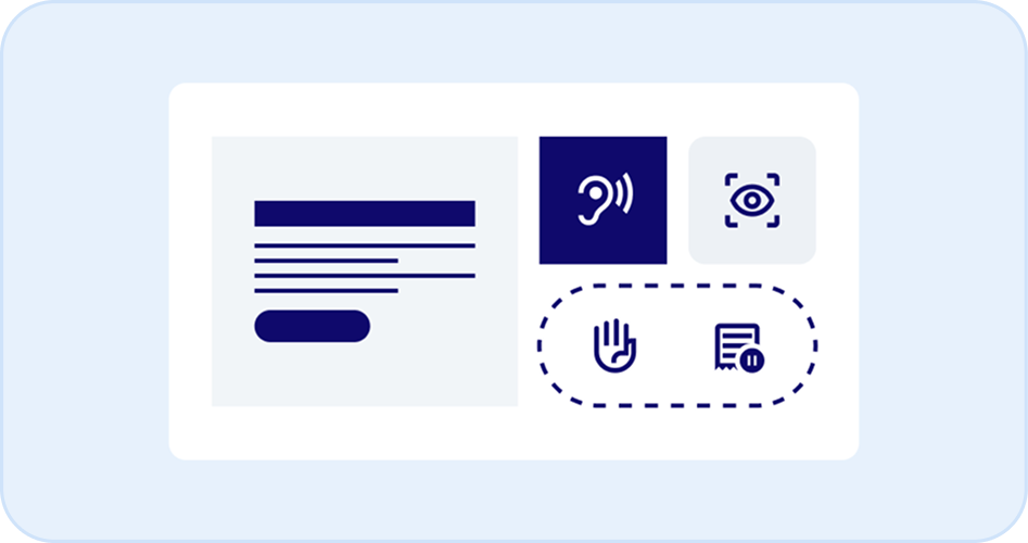 Icônes et images représentant l'accessibilité