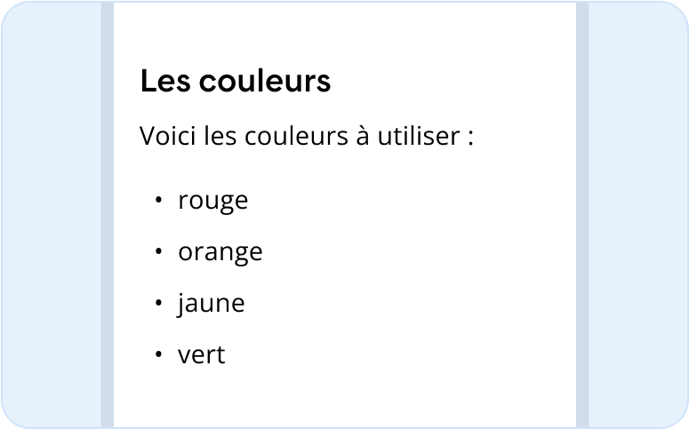 Image représentant une liste non ordonnée