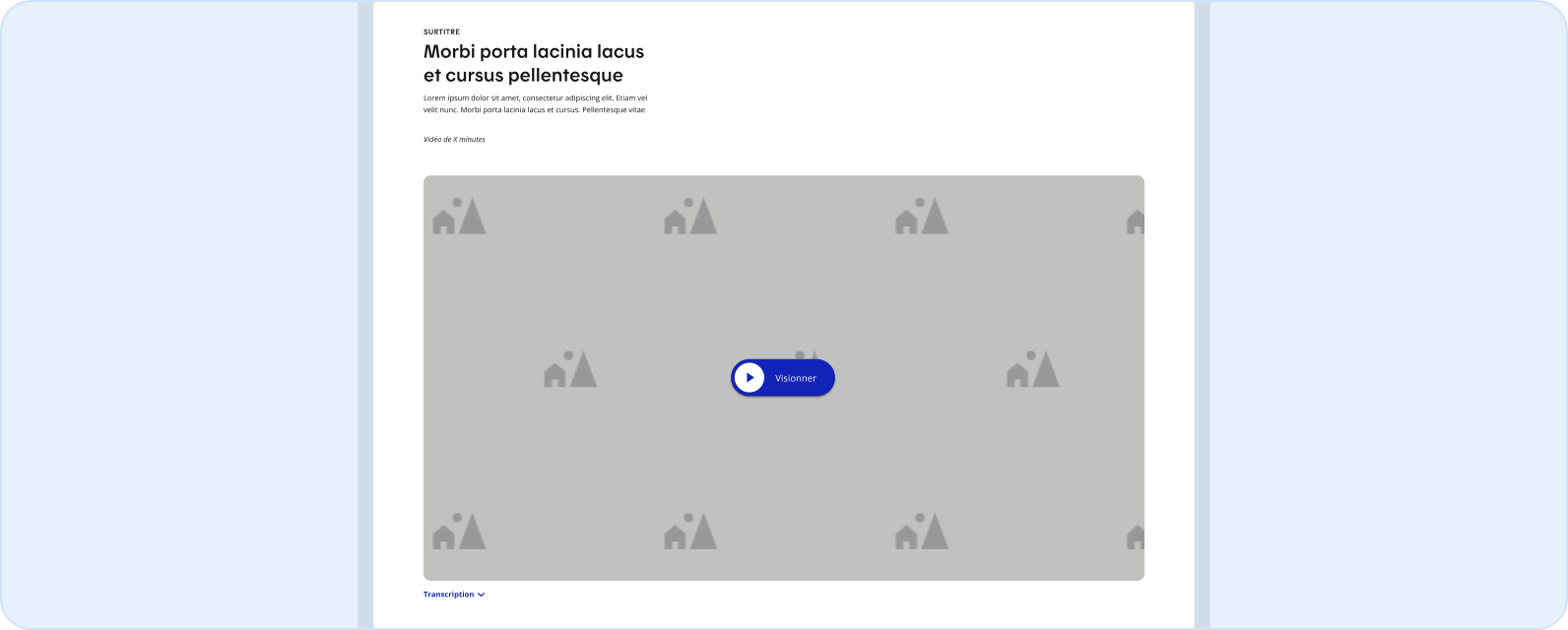 Image repr/sentant un video en vedette