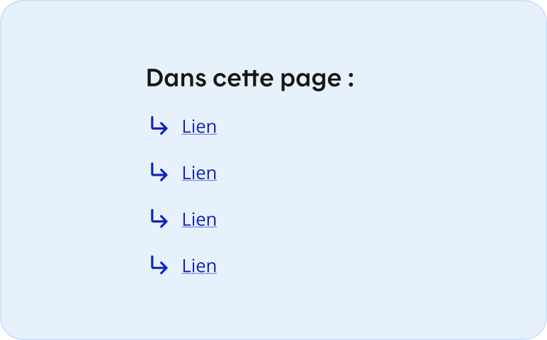 Image représentant les différents styles possibles d'ancre