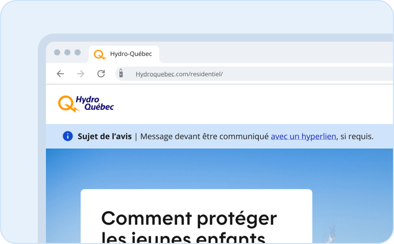 Image représentant un avis général dans une moyenne à extra-grande grille