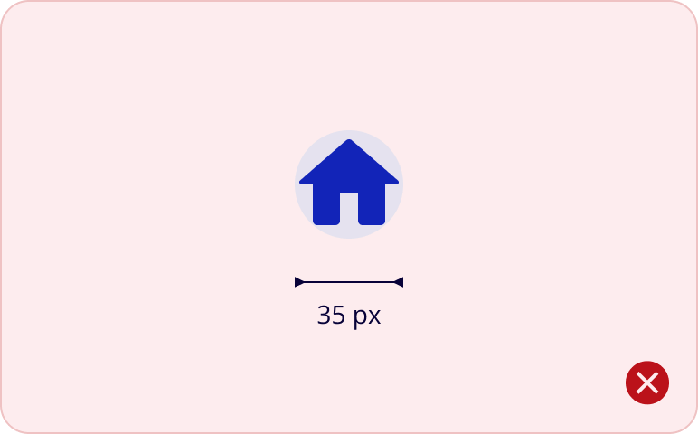 Image représentant l'utilisation inadéquate d'une zone cliquable.