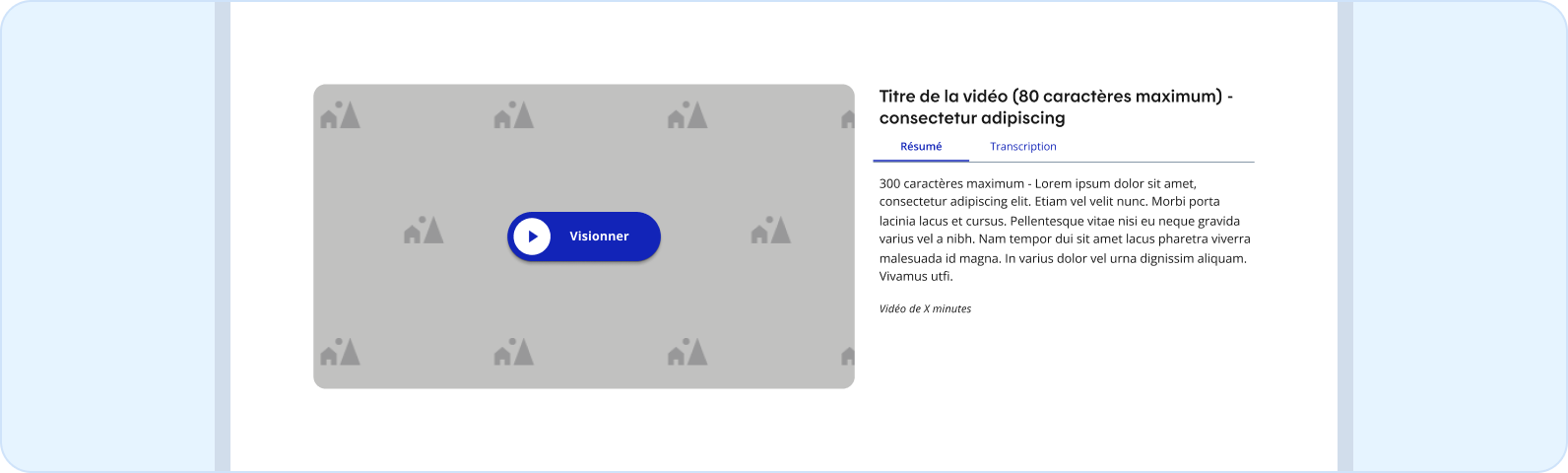 Image représentant l'utilisation d'une vidéo standard